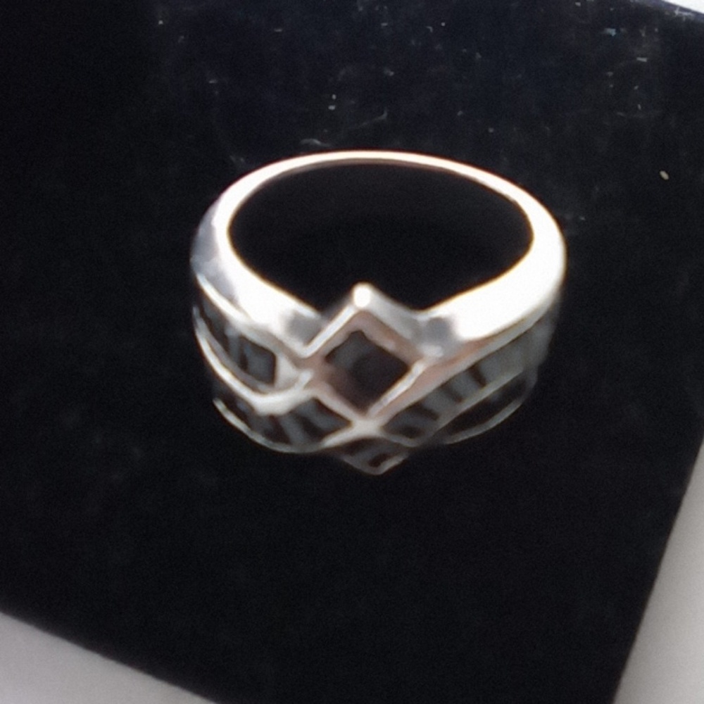 925 Sterling Silver Lapis Square Apprentice Ring. - image 4